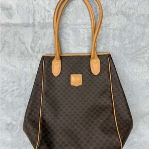 Celine Brown and Tan Tote Bag